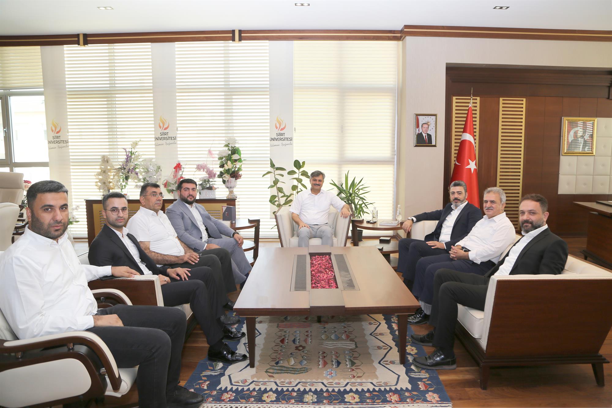 TÜGVA’dan Rektörümüz Prof. Dr. Nihat Şındak’a Nezaket Ziyareti