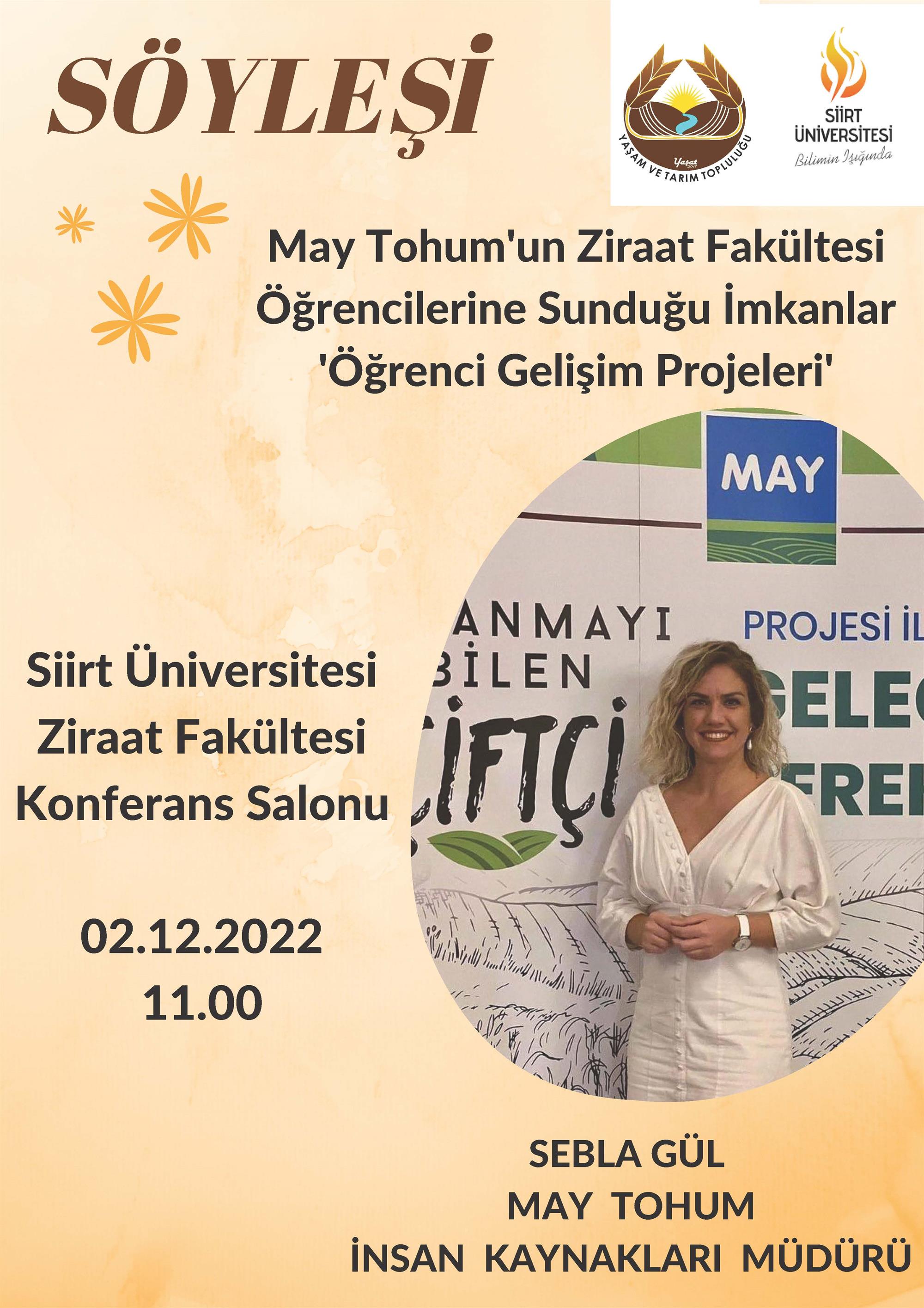 May tohum ziraat fak ltesi rencilerini ziyaret ediyor